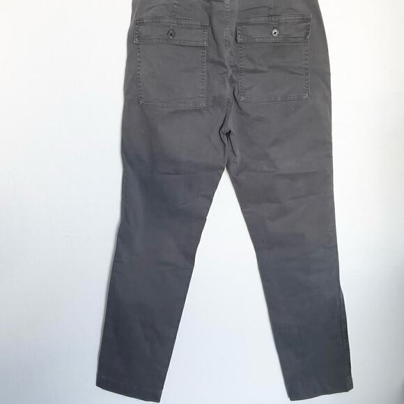 J.Crew Twill Garment Dye Chino Straight High Rise Pants Womens 4 Gray Cotton - Picture 6 of 8